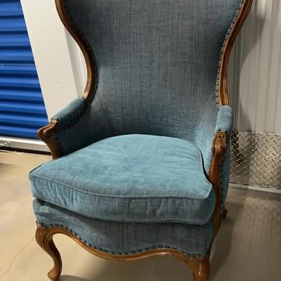 Timeless Blue Accent Chair By William Yeoward Regency Collection 