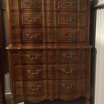 Thomasville Solid Wood Highboy Dresser with Dovetail Drawers