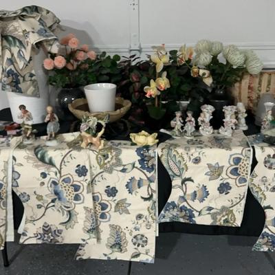 Home Decor, Porcelain Figurines & Fabric Panels