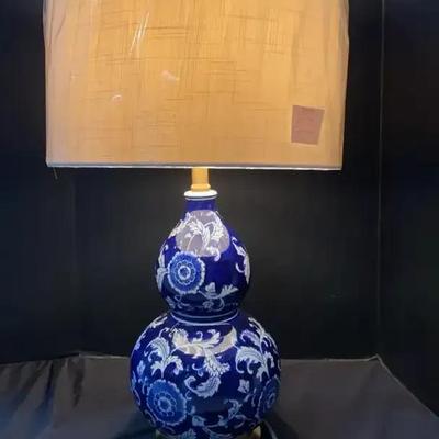 Jonathan Y Blue & White Asian-Style Ceramic Lamp