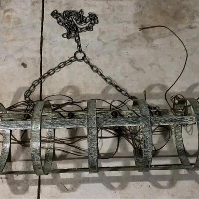 Industrial-Style Metal Hanging Light Fixture