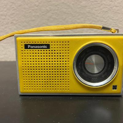 Lot 315: Vintage Panasonic R-1241 AM Transistor Radio (Late 1960s–Early 1970s) Bright yellow Panason