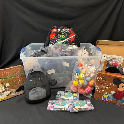 238: Kids Collection (squish Bats, Shoe Charms, Benches, Lego Backpack And More)