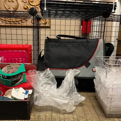 Lot 116: Storage Cubes,Label Maker, Organizers