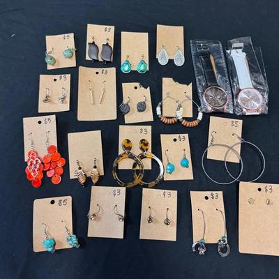 230: Women’s Earrings And Watches 