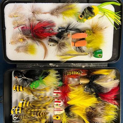 Lot 333: Vintage Fly Fishing Boxes With Large Assortment of Flies – Lot of 3  This lot includes thre