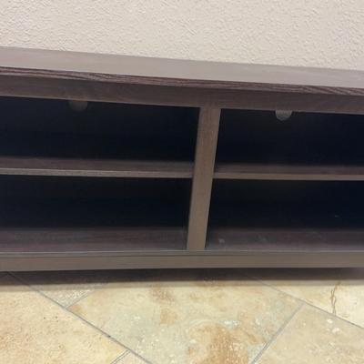 Modern Espresso Media Console / Storage Shelf – 48”W x 23.5”H