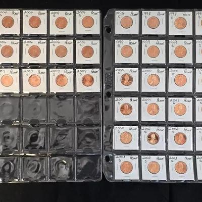45 Proof Lincoln Cents, All Red Cents