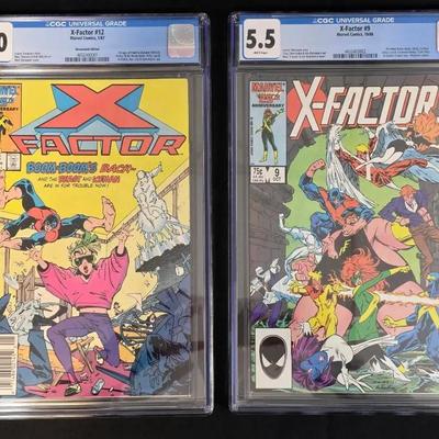 2 CGC X-Factor Comics 1986 & 1987