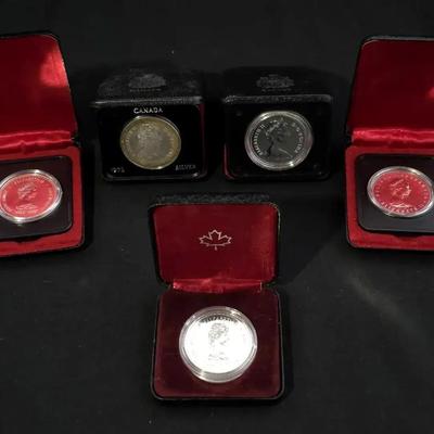 5 Canada Dollars, Some Silver, UNC and Proof
