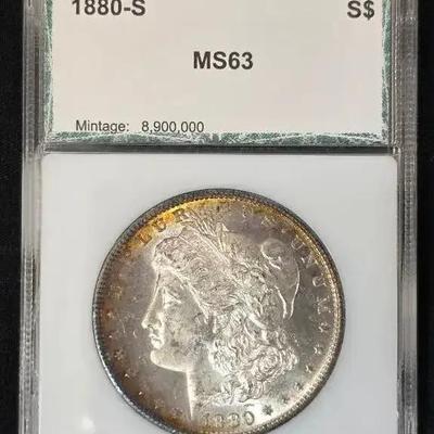 1880-S MS-63 Morgan Dollar PCI