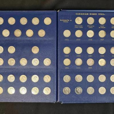 Silver Canadian Dime Collection