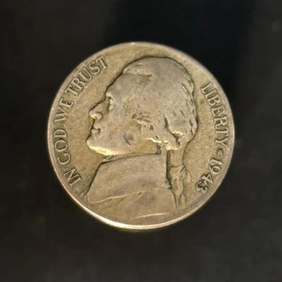 1/2 Roll of 20 1942-1945 Silver Wartime Jefferson Nickels, 35% Silver Nickels