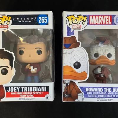 2 FUNKO POP Friends - Joey Tribbiani and Howard The Duck - Both New