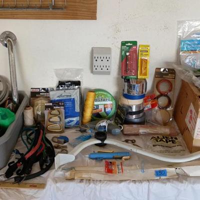 Hardware - Plumbing, Tapes, Bungie's, Bags, Wire++++
