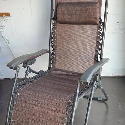 Bliss Hammocks Brown Zero Gravity Chair W Adjustable Canopy 
