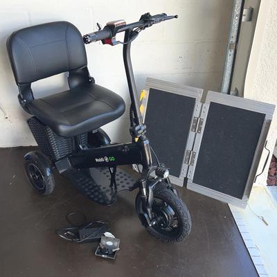 Mobili GO 3 Wheel Mobility Scooter W/ Foldable Ramp