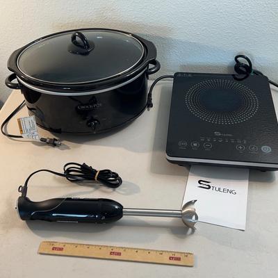 Kitchen Appliances - Crockpot 7qt Slowcooker, Bonsenkitchen Emulsion Blender, Stuleng Hotplate