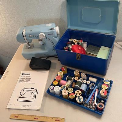 Kenmore Sewing Machine + Thread/Supplies + Accessories 