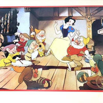Vintage Official Disney Store Commemorative Snow White 1994 Lithograph 