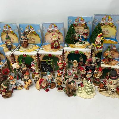 Enesco "The North Pole Village" Elves