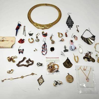 Singular Earrings, Some Pairs, & Other Costume Jewelry 