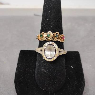 Semi-precious Gem Rings 