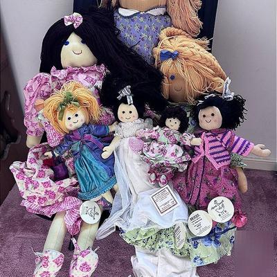 April Cornell Dolls: 3 Large 4 Smaller