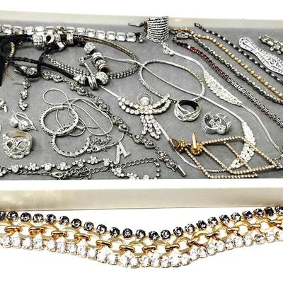 Blinged Out Costume Jewelry 