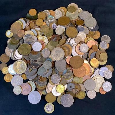 Bulk Foreign Coin Lot – Mixed Countries, Currencies & Denominations