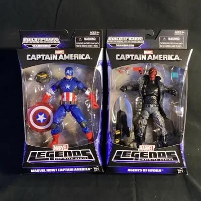 Marvel Legends Captain America (Marvel Now) & Red Skull Agents of Hydra Figures Lot of 2 New In Box