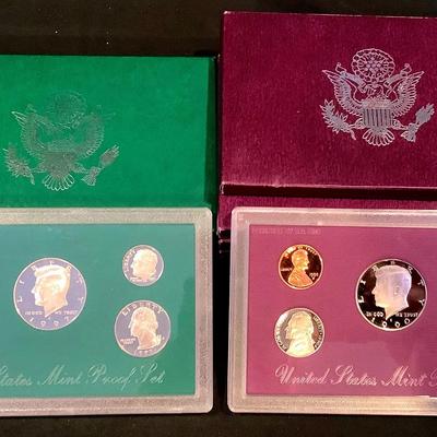 Lot of 3 U.S. Mint Proof Sets – 1987, 1988 & 1989