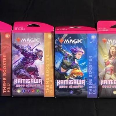 Magic The Gathering Kamigawa Neon Dynasty Theme Boosters Lot of 4 New In Box
