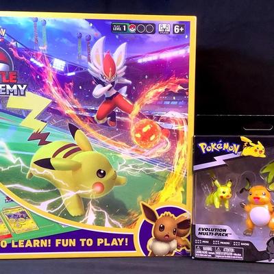 Pokémon Battle Academy Set + Pikachu & Raichu Figure Pack – New!