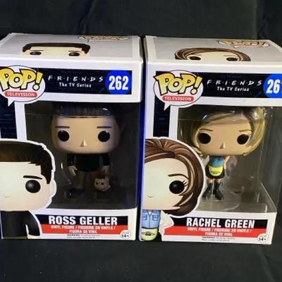Funko Pop! Friends TV Series Ross Geller #262 & Rachel Green #261 Lot of 2 New In Box
