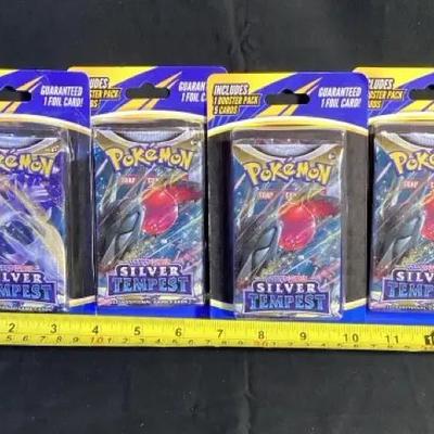 Pokémon TCG Silver Tempest Booster Pack Blisters Lot of 4 New In Box