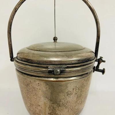 Antique Silver Plate Ice Bucket