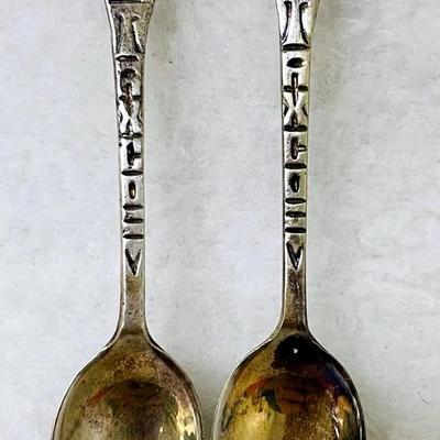 Silver Mexico Souvenir Spoons