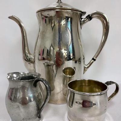 Silver Plate Carafe and More