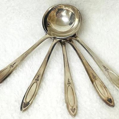 Antique Sheraton Community Silver Plate Spoons