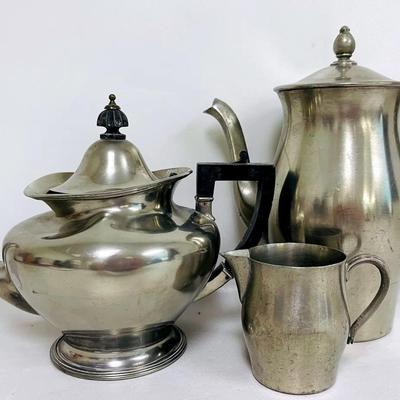 Pewter and Silverplate Carafes and More