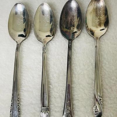 “Holmes & Edwards” Antique Inlaid Silver Spoons