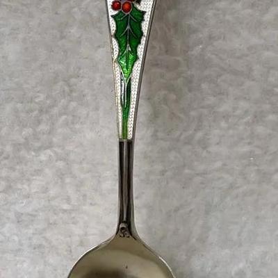 Holly Berry Sterling Silver Spoon