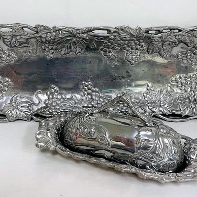 “Arthur Court” Bread Plate and Butter Dish