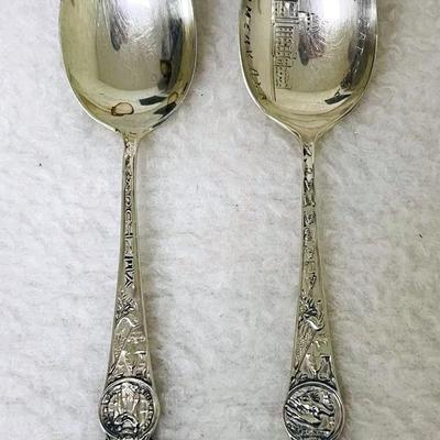 Sterling Silver State Souvenir Spoons