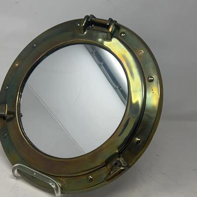 Brass Port Hole Mirror