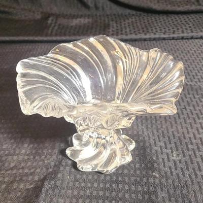 Mikasa "Belle Epoque" Footed Swirled Crystal Bowl