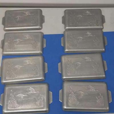 Vintage Aluminum Snack Serving Trays