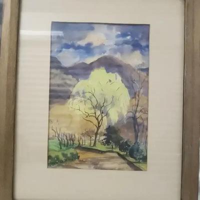 Watercolor Landscape Print – Signed “Huston”
