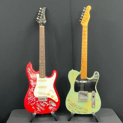 Autographed Guitar Duo